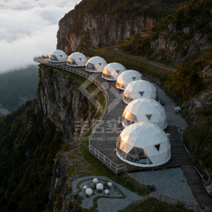 Fabbrica su misura Glamping per festa cupola <span class=keywords><strong>tenda</strong></span> eventi geodetica <span class=keywords><strong>tenda</strong></span> struttura in acciaio Resort <span class=keywords><strong>tenda</strong></span> con bagno e angolo cottura - Product Image 6