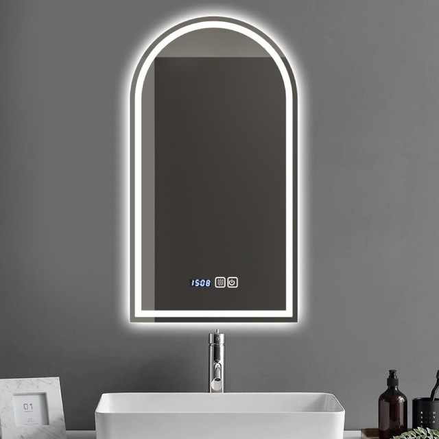 Hot Sale Backlit Magic Anti-fog Bath Wall Mirror Bathroom Smart LED Mirror Touch Screen