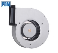 Ventilateur centrifuge à entrée unique sans balais PBM EC-DC 48VDC sur pied, pales en acier inoxydable, boîtier de 133 mm, 525 Pa, pour ventilation