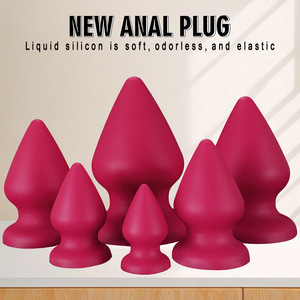 Plug anal extra-large en silicone liquide pour hommes et femmes ; masturbateur ; BDSM ; fisting ; dilatateur anal ; jouet sexuel pour adultes - Product Image 3