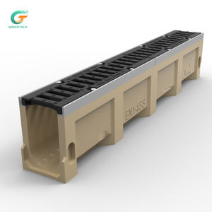 Caniveau de drainage extérieur GREENTECH en béton polymère flexible pour <span class=keywords><strong>parking</strong></span> - Product Image 1