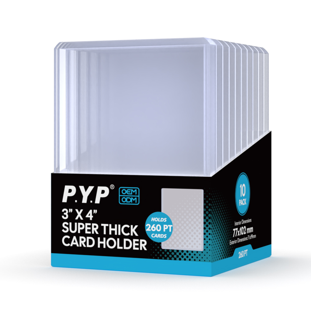 3x4 Toploader Super Thick 180pt - Customizable Card Holder