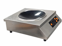 Table de cuisson à induction électrique professionnelle en acier inoxydable avec commande tactile, brûleur unique, portable pour comptoir, idéale pour la maison et les hotpot