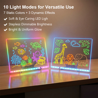 Tablette d'art lumineuse LED en acrylique transparent rechargeable, pour gribouillage et dessin, effet néon – Offre Spéciale