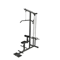 Appareil de fitness : Machine à tractions dorsales avec siège, Tour de traction dorsale, Machine à poulies pour tractions et abaissements (haute et basse)