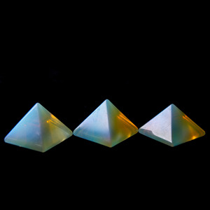 Piedras preciosas talladas en forma de <span class=keywords><strong>pir</strong></span>á<span class=keywords><strong>mide</strong></span> de opalita, cristal Natural curativo de energí<span class=keywords><strong>a</strong></span>, 40x30mm, precio barato - Product Image 2
