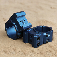 BANGBANG Anneaux de montage étanches en aluminium pour lunette de visée - Support de lunette pour tube de 30 mm, hauteur de 1,26 pouce pour optique extérieure (Bleu)