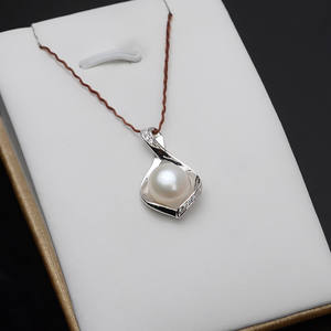 Support de pendentif tendance pour femme en argent S925, accessoires de bijoux en perles DIY, pour 9-10 pendentifs, semi-fini, vide, 629 pendentifs - Product Image 1