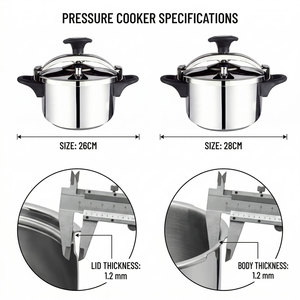 E-Top Venta al por Mayor de Utensilios de Cocina, <span class=keywords><strong>Olla</strong></span> a Presión de Acero Inoxidable 304 de 10L/13L, <span class=keywords><strong>Olla</strong></span> a Presión para Cocinar - Product Image 2