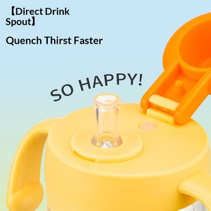 Vaso <span class=keywords><strong>Infantil</strong></span> con Pajita, Plástico Antiderrames, para Bebés <span class=keywords><strong>de</strong></span> Un Año, Vaso <span class=keywords><strong>de</strong></span> Aprendizaje con Asa para Guardería, Portátil - Product Image 3