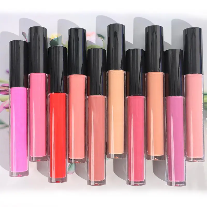 Chất Lượng Cao Không Có Logo Hữu Cơ Son Bóng Khỏa Thân Vegan Bóng Nhà Cung Cấp Nhung Nhãn Hiệu Riêng Lip Gloss