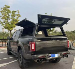 Couverture de benne rigide en alliage d'aluminium léger à charnières pour <span class=keywords><strong>Nissan</strong></span> <span class=keywords><strong>Navara</strong></span> NP300 Ranger, avec verrouillage de hayon à clipser, étanche, sans perçage - Product Image 2