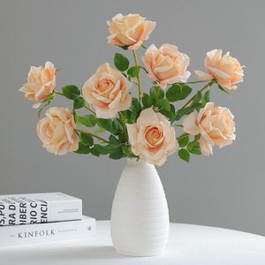 ZZLTY Rose artificielle personnalisée, rose <span class=keywords><strong>Lara</strong></span> unique, décoration de mariage/maison, bouquet de mariée, Saint-Valentin - Product Image 4