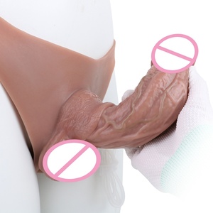 SXXY Silicone Strap on <b>Dildos</b> with Ejaculation, Solid Squirting <b>Dildo</b>, Strap-On Strap on for Women, Lesbian, Panties for Couples - Product Image 2