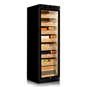 Raching Máy Nén Xì Gà Humidor Hơn 1000 Xì Gà Cao Cấp Kiểm Soát Khí Hậu Chính Xác Điện Tử Humidor