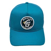 Casquette de baseball personnalisée avec logo, bleu sarcelle, brodée, réglable, unisexe, en coton sergé et maille, style Y2K, pour sports de plein air, vente en gros, OEM