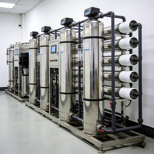 Purificateur d'eau RO avec pompe PLC, élimine le fluorure, les ions calcium-magnésium, équipement de traitement d'eau personnalisé, filtre à eau 1000L/heure - Product Image 3