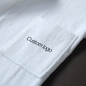 <span class=keywords><strong>Accappatoio</strong></span> da <span class=keywords><strong>Donna</strong></span> di Alta Qualità <span class=keywords><strong>con</strong></span> Logo Personalizzato, Morbido <span class=keywords><strong>con</strong></span> <span class=keywords><strong>Cappuccio</strong></span> in Cotone per SPA e Hotel, in Spugna di Velluto - Product Image 6