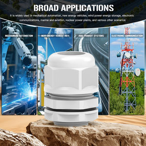 Sert ortamlar için endüstriyel sınıf naylon takviyeli IP68 kablo rakoru yüksek gerilim azaltma-40C 100C sıcaklık aralığı - Product Image 3