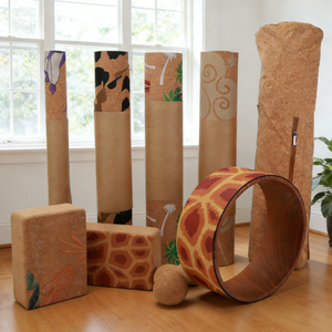 Tapis de yoga en liège imprimé couleur essentiel pour le fitness, antidérapant, résistant à la transpiration, écologique <span class=keywords><strong>et</strong></span> <span class=keywords><strong>sain</strong></span>, conforme aux normes pour bébés - Product Image 4