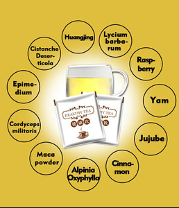 Otto tesori che promuovono la salute bustine di tè per gli uomini che tonificano <span class=keywords><strong>il</strong></span> rene tè energetico con Ginseng Maca Wolfberry erbe dosaggio in polvere - Product Image 5