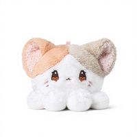 Peluche amusante de méduse des profondeurs marines avec adorable peluche de lapin, coussin de sommeil, rembourrage en polyester et coton PP, cadeau d'anniversaire unisexe