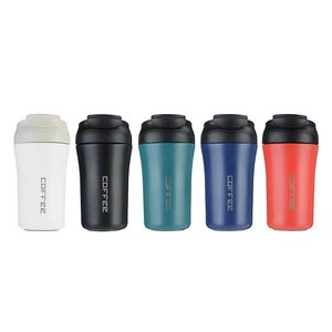 Tasses à café en métal, <span class=keywords><strong>tasse</strong></span> à café personnalisée 18oz classique Double paroi <span class=keywords><strong>tasse</strong></span> de voyage métal acier inoxydable isolé gobelet à café pour enfants - Product Image 4
