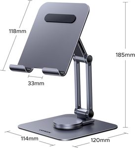 Boneruy L05Mini Portable <b>Foldable</b> Aluminum Mobile Phone Holder Stand <b>Small</b> Gift <b>Desk</b> Manufactured Hard Aluminum for Cellphone - Product Image 2