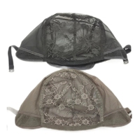 IRUIBEAUTY Bonnets de perruque respirants personnalisés avec étiquette noire/marron/beige, réglables, pour la fabrication de perruques à domicile