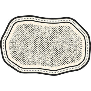 Nouveau tapis à rayures abstraites pour salon et chambre à coucher, en fibre de polyester, résistant aux taches, nettoyage facile, décoration intérieure - Product Image 2