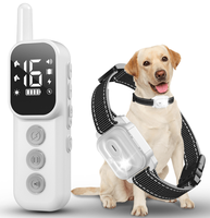 Collier anti-aboiement intelligent de haute qualité à 3 modes (bip/vibration/chock), réglable de 1 à 16 niveaux, dispositif d'entraînement par vibration et choc