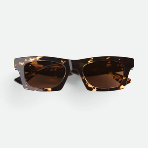 Gafas de Sol Rectangulares Gruesas Bottega BV, Montura de Acetato, Protección UV, Gafas de Moda para Hombre y Mujer, Veneta - Product Image 1