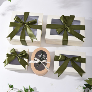 Boîte-cadeau de luxe en carton kraft avec logo personnalisé boîte de chocolat ovale de cuisson pour mariages <span class=keywords><strong>et</strong></span> occasions spéciales - Product Image 3