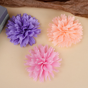 Fleurs de chrysanthème en tissu faites à la main, 12 cm, accessoires pour cheveux, vêtements, sacs, chaussures, bijoux DIY - Product Image 3