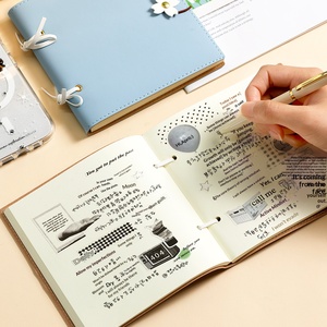Carnet <span class=keywords><strong>de</strong></span> notes <span class=keywords><strong>de</strong></span> luxe transfrontalier A5/A3 avec pages épaissies, design carré portable et pages vierges - Product Image 1