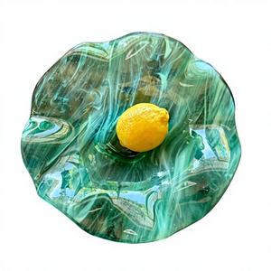 Tazón de Resina Artístico Premium, Tazón Decorativo Contemporáneo Hecho a Mano con Superficie Lisa, Modelo para Decoración de Mesa, Bajo Costo - Product Image 1