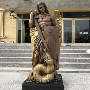 Escultura Religiosa <span class=keywords><strong>de</strong></span> Bronce <span class=keywords><strong>de</strong></span> San Marcos, Decoración <span class=keywords><strong>de</strong></span> Jardín para Exteriores, Tamaño Real, Decoración para el Hogar - Product Image 4