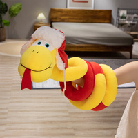 Serpiente del zodiaco chino Tipo de dibujos animados Juguetes suaves para Feliz Año Nuevo Regalo Serpiente de peluche