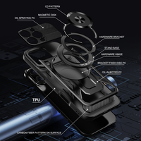 Coque de téléphone magnétique armure pour Xiaomi 14T 5G pour Redmi Note 13 14 Pro Plus 14C 4G Support rotatif à 360 ° Chargement sans fil