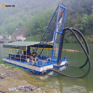 Draga a getto di aspirazione con motore diesel e cambio 6/8 pollici per pompa di iniezione, per dragaggio di sabbia, fango e liquami in fiumi/mare, e per la ricerca di oro/diamanti - Product Image 3