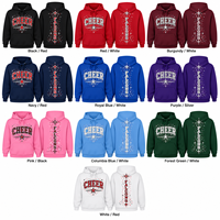 Hoodie Cheerleading Custom Berhias Rhinestone, Sweatshirt Tim untuk Remaja Putri, Pakaian Latihan Cheer, Pullover Logo Personal
