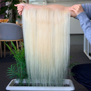 613 #   13x4 pour fermeture frontale en dentelle droite, cheveux humains vierges Remy brésiliens, 10-22 pouces - Product Image 2