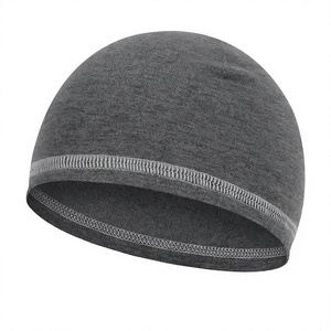 Unisex Solid Color Acrylic Skull Cap 56-58CM Outdoor Casual Winter Cap Computer Knitted Stretch Fit - Product Image 1