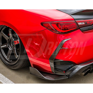 Carbon Fiber Rear Bumper C-Blades Canard Fins For Infiniti Q60 2016-2022 - Product Image 2