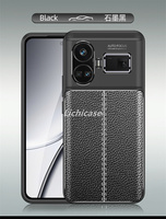 Lichicase étui de téléphone portable en cuir litchi de haute qualité pour housse de Protection antichoc Realme GT5
