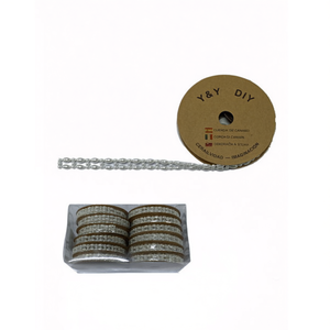 1,2 m de cordons faits à la main à double rangée avec perles ovales pour fournitures d'artisanat - Product Image 2