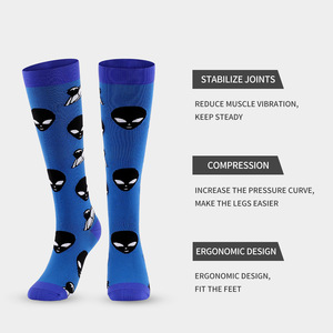 Calcetines de Compresión Deportivos Casuales de Media Pantorrilla, Elásticos de Nailon para Ciclismo, Ropa Deportiva Juvenil - Product Image 2