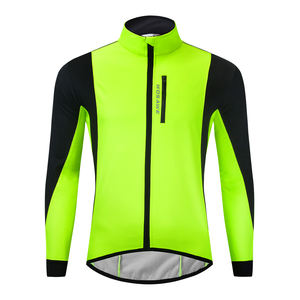 WOSAWE Inverno Caldo Up Panno Morbido Termico Giacca <span class=keywords><strong>Ciclismo</strong></span> MTB Della Bicicletta Della Bici Della Strada Abbigliamento Antivento Impermeabile Lungo Jersey - Product Image 2