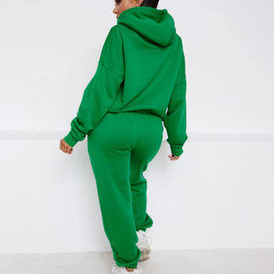 Ensemble survêtement et sweat à capuche personnalisé de haute qualité, poids lourd 400 g/m², pour femme, ensemble jogging deux pièces, survêtements pour femme - Product Image 1