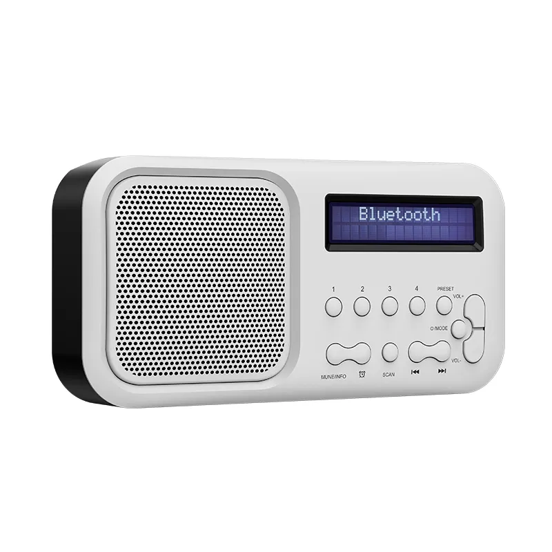 Bluetooth Không Dây Điều Khiển Từ Xa Âm Thanh Lớn Fm Radio Loa Đồng Hồ Báo Thức Tai Nghe Jack Di Động Nhỏ Fm Am Radio